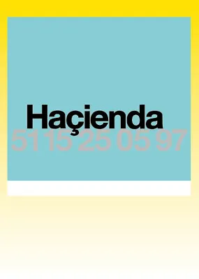 Hacienda 15th Birthday - Teal Colour Version - Rare Poster - Massive A0 • £50