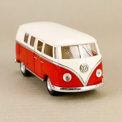 1962 Volkswagen Classic Kombi Bus Van Microbus Minibus Campervan Red Hippy 1:32  • $30