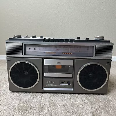 Vintage Sony Stereo Cassette-corder Cfs-65s Boom Box Ghetto Blaster Read • $149.95