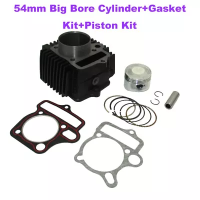 54mm Big Bore Cylinder+Gasket Kit+Piston Kit For 125cc Pit Dirt Bike Quad Parts • $122.45