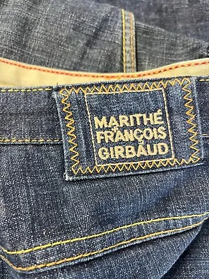 Vtg Marithe Francois Girbaud Jeans 44x30 Dark Baggy African Cut Pocket • $50