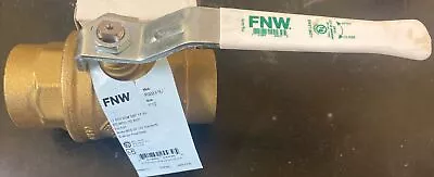 FNW 1-1/2  Sweat Full Port Ball Valve 2-Way 600 WOG Brass Never Been Used!! • $19.99