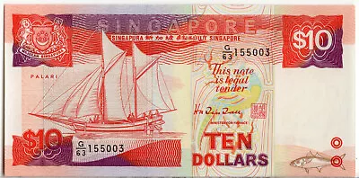 Singapore $10 Ten Dollars P20 UNC  • $18.29