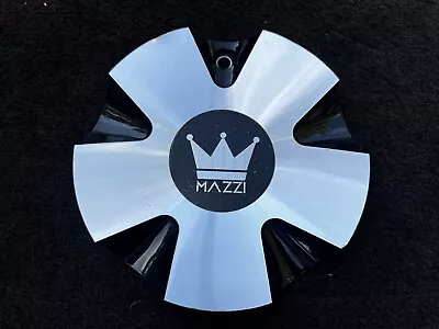 Mazzi Wheels Black / Silver Custom Wheel Center Cap C10D37B-CAP • $34.99