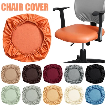 $10.58 • Buy Stretch Waterproof Computer Office Chair Seat Cover Removable Rotating Slipcover