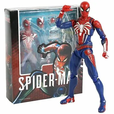 The Spiderman PS4 Advanced Suit PVC Action Figure Collectible Model Toy In BOX • £21.69