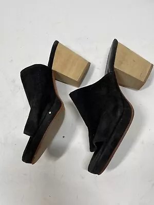 Creatures Of Comfort Open Toe Black Suede Mule Sandals 40 • $125