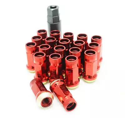 Wheel Mate Muteki SR45R Lug Nut Kit Lock Set 12x1.5 45mm - Red • $79.99