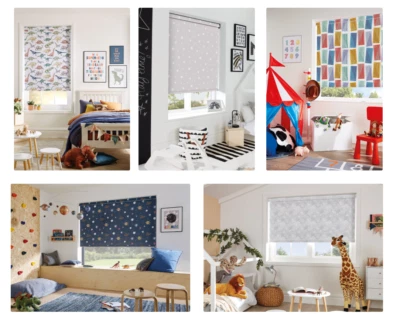 £167.99 • Buy NEW DESIGNS! Blackout Made To Measure Kids Childrens Roller Blinds - CHILD SAFE