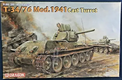 1/35 Dragon 6418: T-34/76 Mod.1941 Cast Turret Tank • $55.97