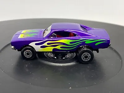 1997 Matchbox Orange Peel Purple Car Rare - 1971 Dodge Charger With Flames • $55