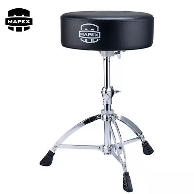 Mapex T670 Double Braced Black Vinyl Round Drum Throne W/ Height Adjustment • $99