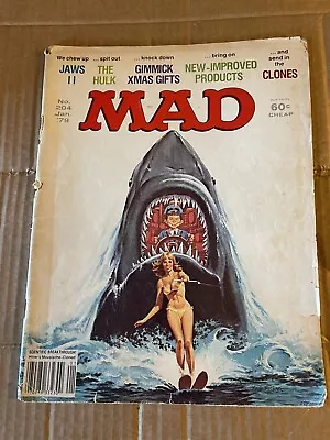 Mad Magazine #204 JANUARY 1979 - JAWS 2 Good Shipping Included • $17.90