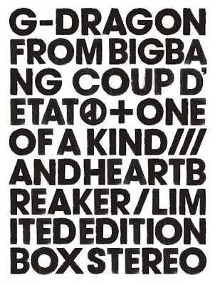 G-DRAGON COUP D'ETAT+ONE OF A KIND&HEARTBREAKER Limited Edit... Form JP • $52.18