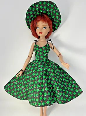  Summer Glam  Frog Print Handmade Dress & Hat For Ellowyne & 16” Fashion Dolls • $20