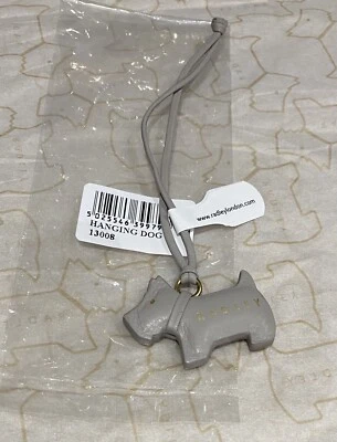 £7.50 • Buy Radley Leather Hanging Dog Tag Ash Grey New With Tags For Handbag, Keyring Etc