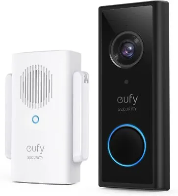 Eufy Wireless Video Doorbell 2K Security Cam Intercom 16GB Local Storage|Refurb • $59.99