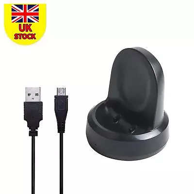 Wireless Charger Dock Holder With Cable For Galaxy Smart Watch Gear S2 S3 R800 F • £10.66