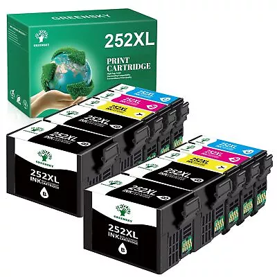 T252XL 252 XL Ink Cartridge Fit For Epson WorkForce WF-3620 WF-3640 WF-7610 Lot • $12.89