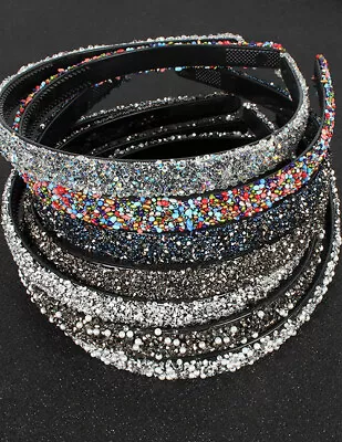 Ladies/Girls Resin Chip Rhinestone Beaded Headband/Hairband (New) • $1.89