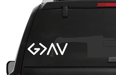 God Is Greater Than The Highs And Lows Christian Vinyl Decal Romans 8:39 Sticker • $4.75