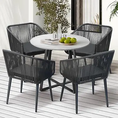 $599.90 • Buy Livsip 5x Outdoor Dining Setting Sintered Stone Table Patio Furniture Bistro Set