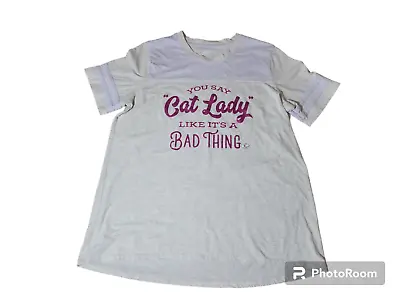 Disney Aristocats Shirt Women’s XL You Say Cat Lady Like It's A Bad Thing • $10