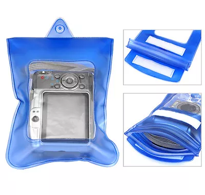 Digital Camera Underwater Waterproof Case Dry Bag Scuba Swimming Beach Holiday • £3.49