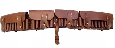 Reproduction Wwi British P1882 Martini-henry Rifle Ammo Bandolier-brown Leather • $129.99