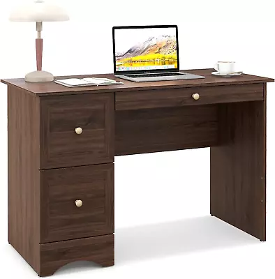 Computer Desk With 3 Drawers Wooden Home Office Desk PC Laptop Notebook Desk C • $202.99