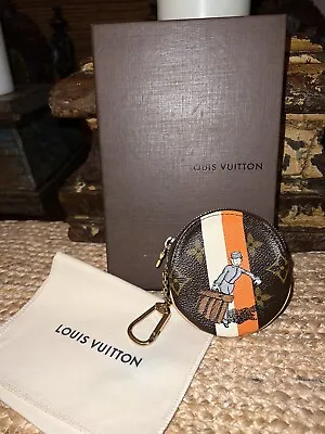 NEW LOUIS VUITTON “ GROOM “ COIN PURSE ZIPPY POUCH In Orange • $999.99