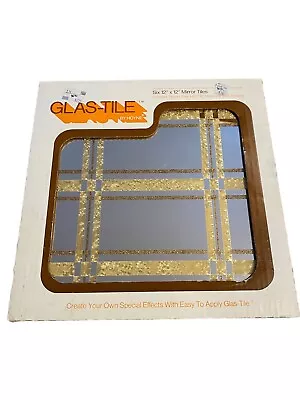 Vtg Glas-Tile Art Deco Wall Mirror Tiles 1975 Hoyne Two Sets Of 6 12 X 12 USA • $199.99