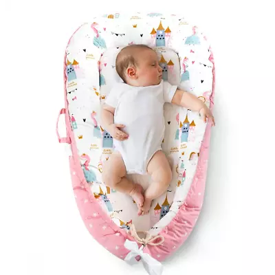 Baby Lounger Cover Baby Nest Cover 100% Cotton Breathable Sleeping Bed Cover For • $62.88