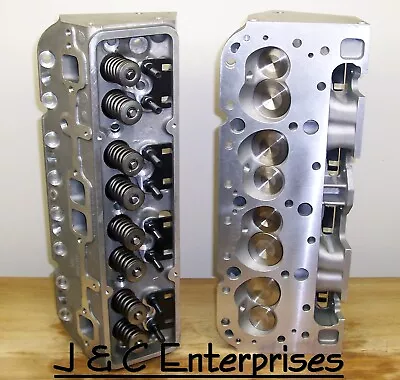 New Aluminum Performance 327-350 Chevy Cylinder Heads 2.02 Intake .600 Springs • $839