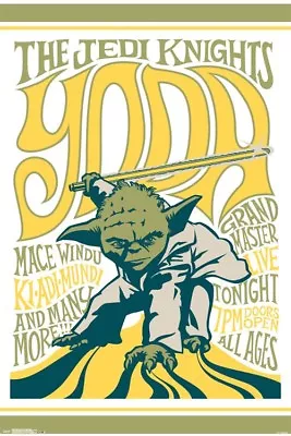 Star Wars The Jedi Knights Yoda Poster 24x36 New Free Shipping • $11.95