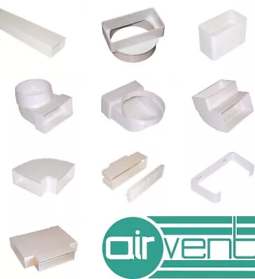 £5.99 • Buy AirVent Flat Rectangular Kitchen Ducting 110mm X 54mm Premium Ventilation 