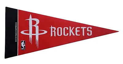 Houston Rockets NBA Mini Pennant 9 X4  New Felt Made In USA  Banner Flag • $2.99