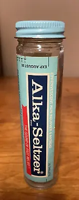 Vintage Empty Glass Alka-Seltzer Bottle #16 • $9.99