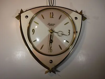 Forestville Jewelled Wall Clock Vintage Art Deco Atomic Ranch Style Excellent • $75