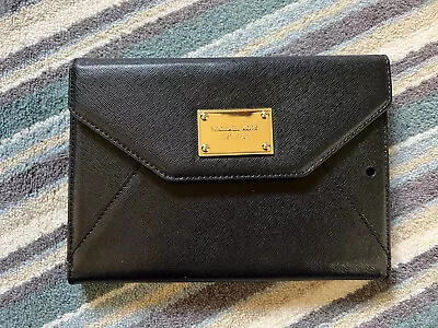 Michael Kors IPad Portfolio / Clutch Case Black Saffiano Leather • £18