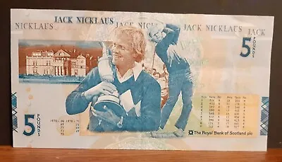 2005 The Royal Bank Of Scotland Plc JACK NICKLAUS Golfer £5 Five Pound Banknote • £14.99