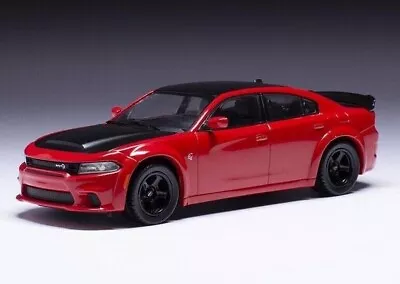 IXO 1/43 2021 Dodge Charger SRT Hellcat Red & Black European Import Diecast • $38.88