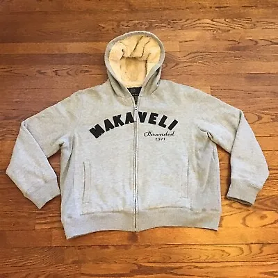 MAKAVELI BRANDED By Tupac Shakur Womens 1X Hooded Jacket Sherpa Lined Full Zip • $34