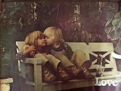 1970's Love Poster 33  X 24  Genuine Old Shop Stock • £20