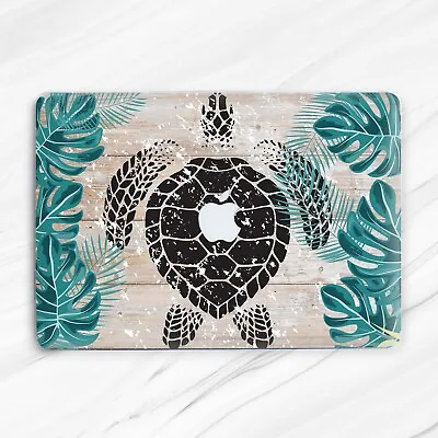 Turtle Wood Tropical Leaf Floral Hard Case Cover For Macbook Air 11 13 Pro 13 15 • $28.46