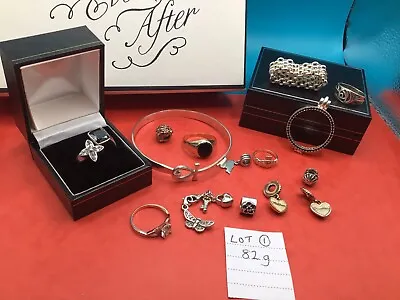 Job Lot 925 Sterling Silver Jewellery Hallmarked All Wearable NOT SCRAP 82g L1 • £88