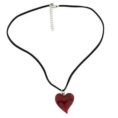 Glass Of Venice Passione Italian Red Murano Glass Heart Pendant Necklace For Wom • $39.95