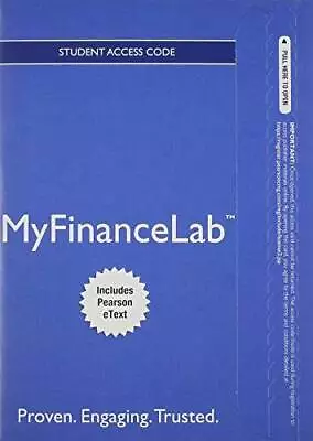 NEW MyFinanceLab With Pearson EText -- Student Access Card -- For Co - VERY GOOD • $135.64