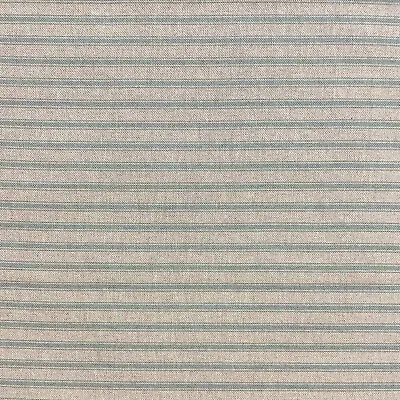 Deck Stripe Duck Egg Cotton/Linen Fabric | Double Width 280cm Wide | Curtains • £1.79