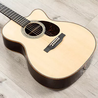 Martin Custom Shop OM-28 Cutaway Acoustic-Electric Guitar Wild Grain Rosewood • $6931.68